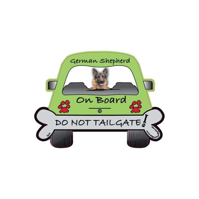 German Shepherd On Board Car Magnet - Image 2