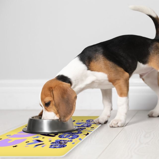 Cute but Unstable Pet Food Mat - Funny Design Anti-Slip Pet Bowl Mat - Graphic Pet Feeding Mat - Image 5