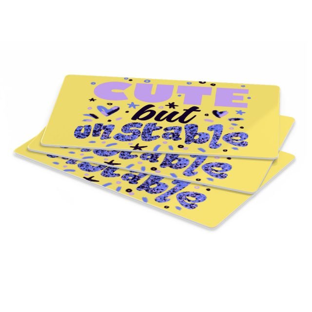 Cute but Unstable Pet Food Mat - Funny Design Anti-Slip Pet Bowl Mat - Graphic Pet Feeding Mat - Image 3