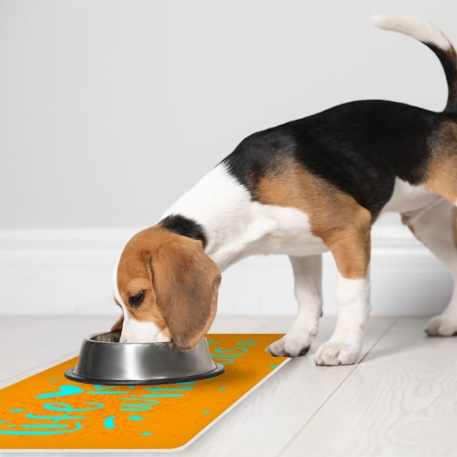 Life Is Better With Pets Pet Food Mat - Kawaii Anti-Slip Pet Bowl Mat - Printed Pet Feeding Mat - Image 5