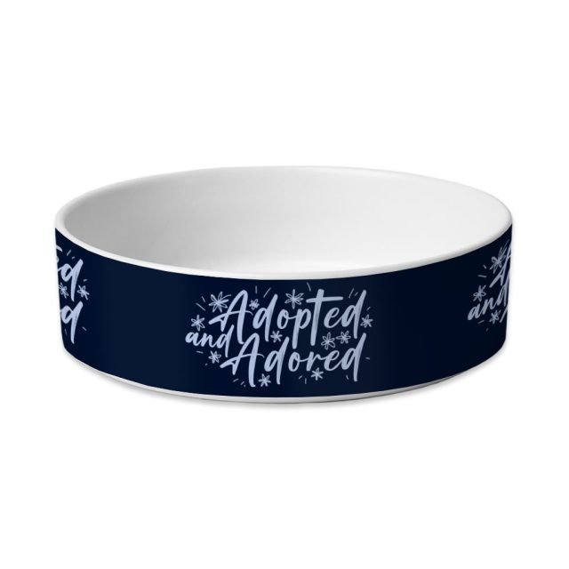 Adopted Pet Bowl - Cute Dog Bowl - Trendy Pet Food Bowl - Image 2