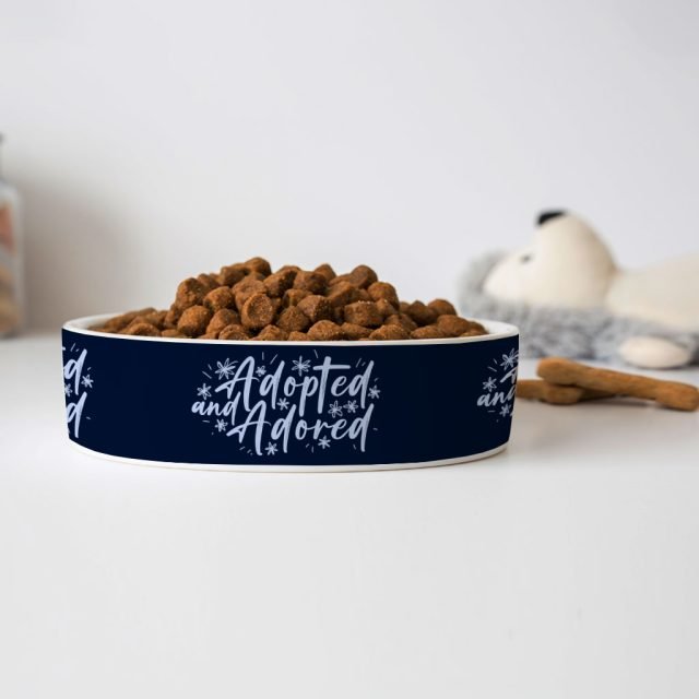 Adopted Pet Bowl - Cute Dog Bowl - Trendy Pet Food Bowl - Image 4