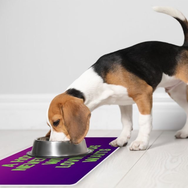 Dog Quote Pet Food Mat - Cute Anti-Slip Pet Bowl Mat - Creative Pet Feeding Mat - Image 5