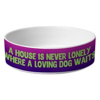 Dog Quote Pet Bowl - Cute Dog Bowl - Creative Pet Food Bowl