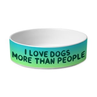I Love Dogs Pet Bowl - Printed Dog Bowl - Quotes Pet Food Bowl - Image 2