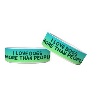 I Love Dogs Pet Bowl - Printed Dog Bowl - Quotes Pet Food Bowl - Image 3