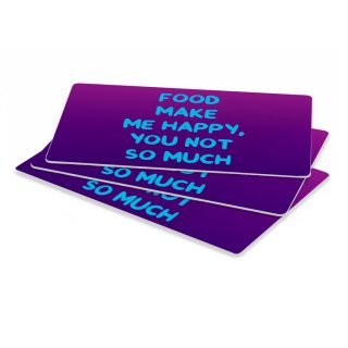 Funny Design Pet Food Mat - Sarcastic Anti-Slip Pet Bowl Mat - Cool Saying Pet Feeding Mat - Image 3
