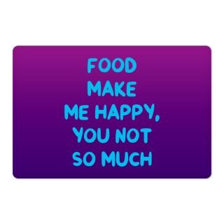 Funny Design Pet Food Mat - Sarcastic Anti-Slip Pet Bowl Mat - Cool Saying Pet Feeding Mat