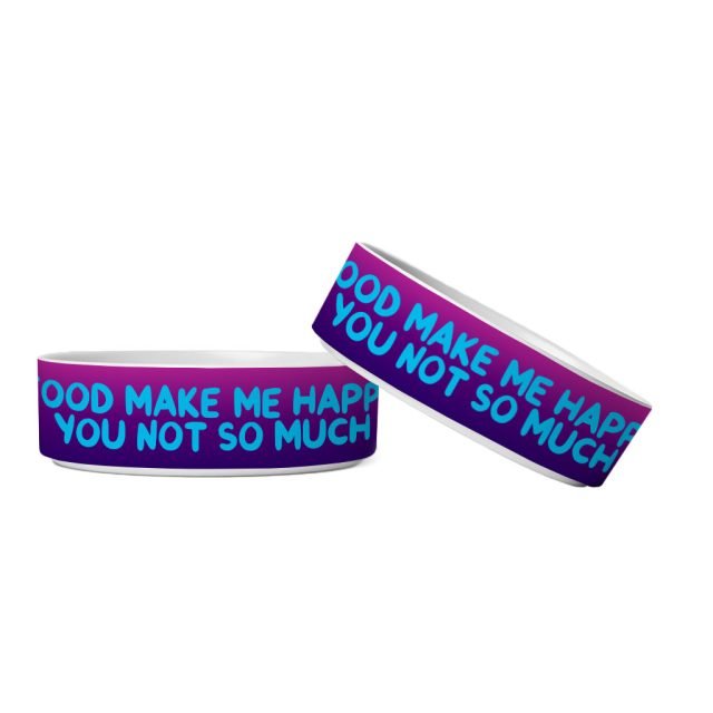 Funny Design Pet Bowl - Sarcastic Dog Bowl - Cool Saying Pet Food Bowl - Image 3