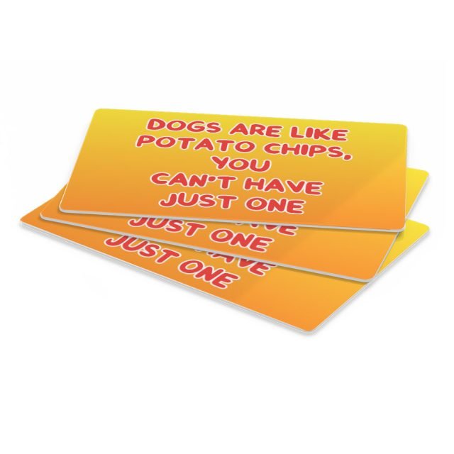 Dogs are Like Potato Chips Pet Food Mat - Funny Print Anti-Slip Pet Bowl Mat - Themed Pet Feeding Mat - Image 3