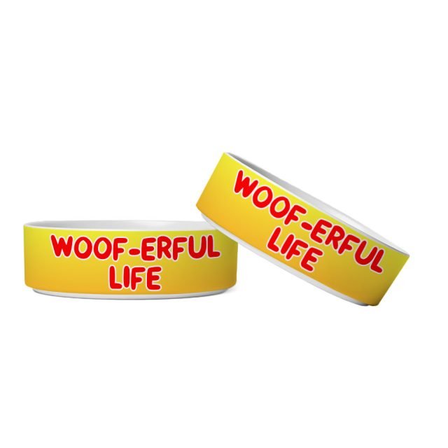 Woof Pet Bowl - Funny Dog Bowl - Cool Pet Food Bowl - Image 3