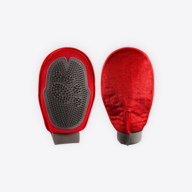 Red Grooming Glove