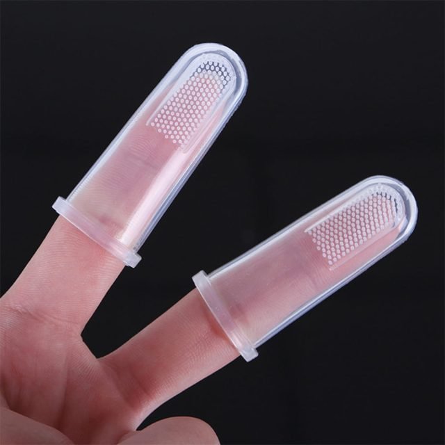 Soft Finger Pet Toothbrush Set (3pcs) - Image 2