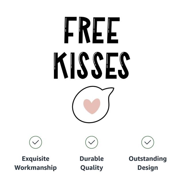 Free Kisses Pet Bandana - Word Print Dog Bandana - Minimalist Pet Scarf - Image 9