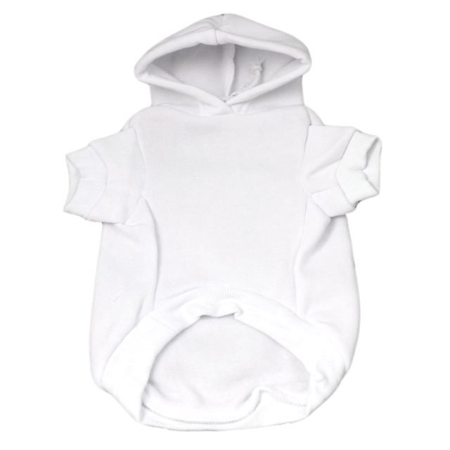 Free Kisses Dog Hoodie - Word Print Dog Coat - Minimalist Dog Clothing - Image 3