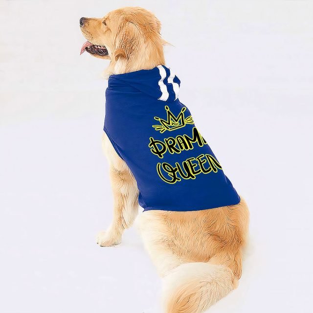 Drama Queen Dog Shirt with Hoodie - Funny Dog Hoodie - Themed Dog Clothing - Image 4