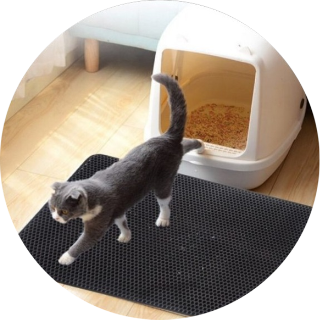 1551_oooo.plus Leakage-Proof Cat Litter Mat
