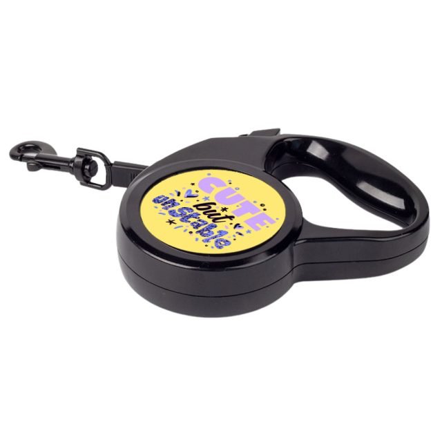 Cute but Unstable Retractable Pet Leash - Funny Design Leash - Graphic Dog Leash