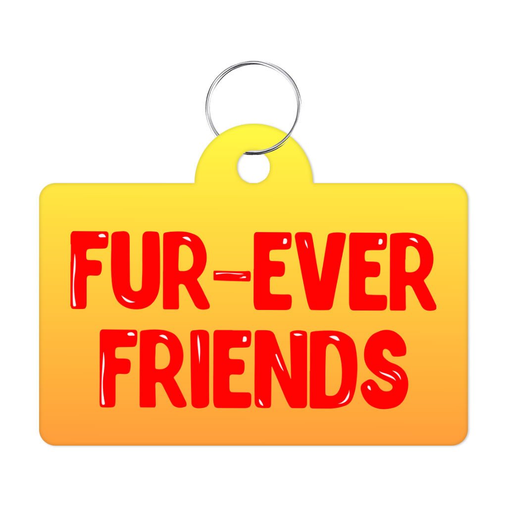 Cute Kawaii Pet ID Tag - Trendy Pet Tag - Printed Pet ID Tag