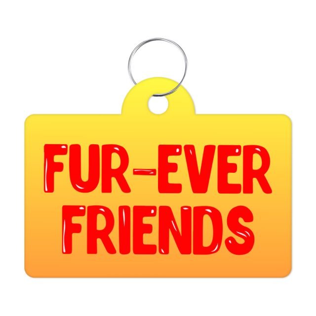 Cute Kawaii Pet ID Tag - Trendy Pet Tag - Printed Pet ID Tag