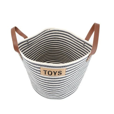 Cotton Rope Pet Toy Storage Basket