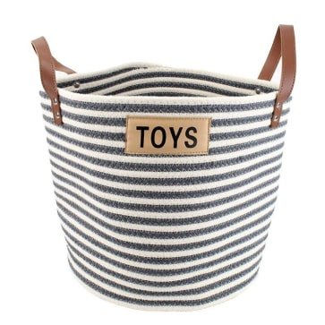 Cotton Rope Pet Toy Storage Basket