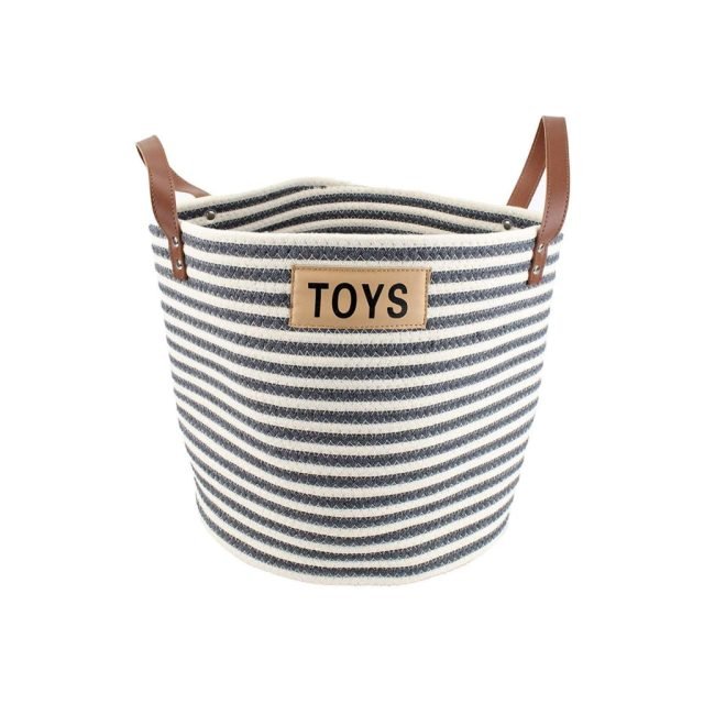 Cotton Rope Pet Toy Storage Basket - Image 2