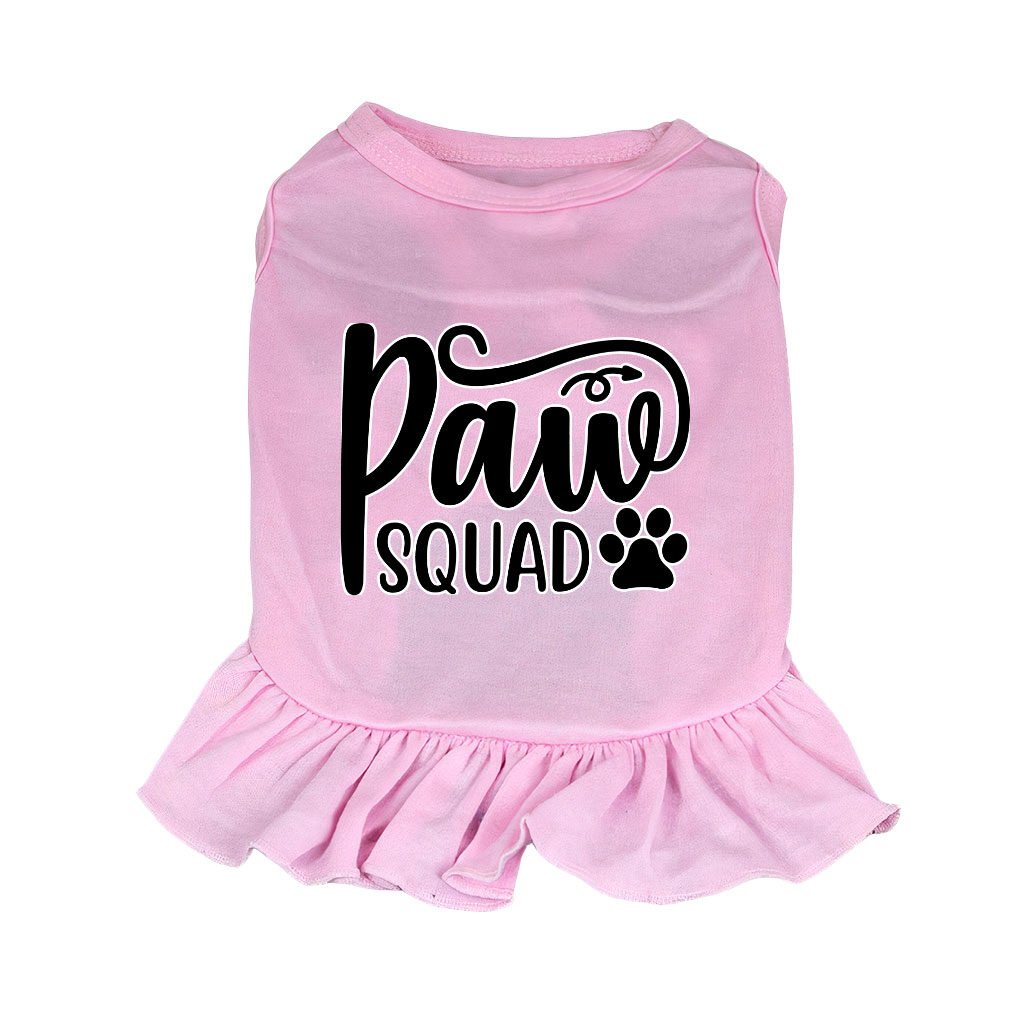 Paw Squad Dog Sundress - Graphic Dog Dress Shirt - Unique Dog Clothing