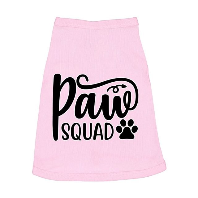 Paw Squad Dog Sleeveless Shirt - Graphic Dog Shirt - Unique Dog Clothing - Image 2