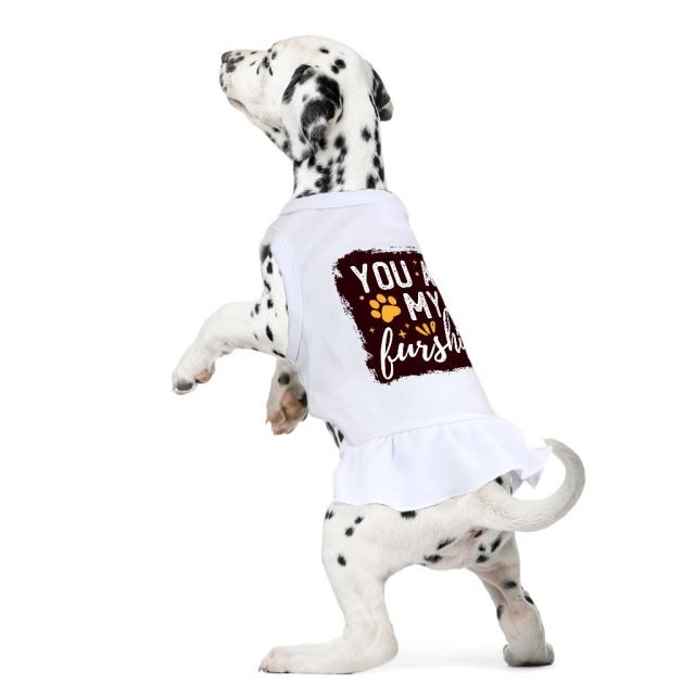 Cute Quote Dog Sundress - Furshine Dog Dress Shirt - Text Design Dog Clothing - Image 4